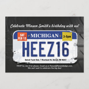 Décimosexto invitación de la licencia de Michigan