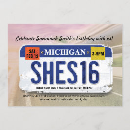 Décimosexto invitación de la licencia de Michigan