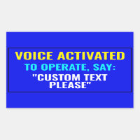 ¿Decir? Pegatina activado de voz de personalizado