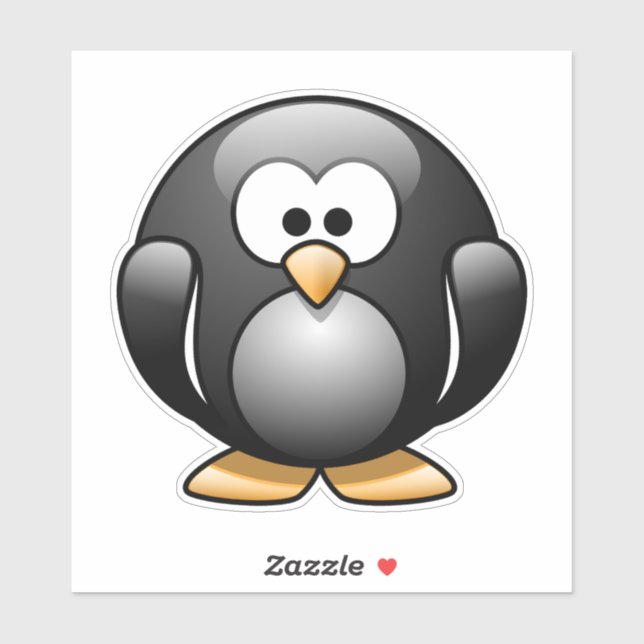 DECISIÓN DE PEGATINAS DE CUTE PENGUIN (Hoja)