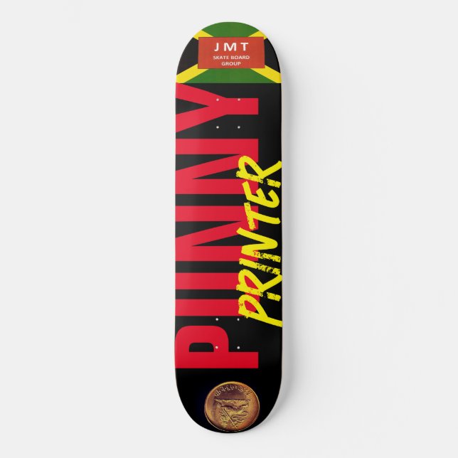 DECK DE PATINETA PUNNY PRINTER 8 1/4" (Anverso)