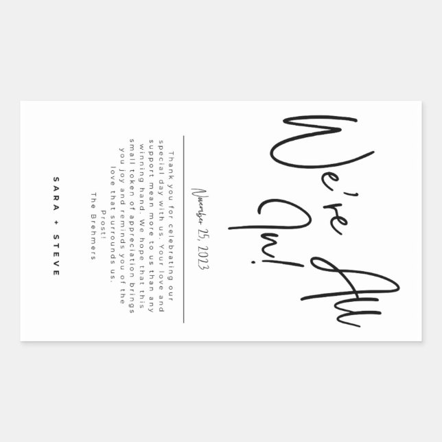 Deck of Card Wedding Favor de los Pegatinas (Anverso)