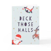 Deck That Halls Navidad Card