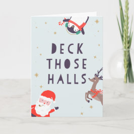 Deck That Halls Navidad Card