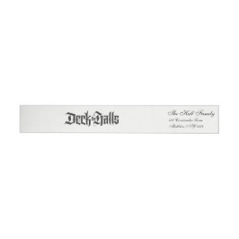 Deck the Halls Moderno Lettering Luxurious Black