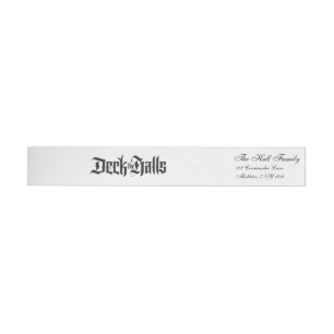 Deck the Halls Moderno Lettering Luxurious Black
