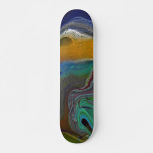Decks de skateboard abstracto psicodélico indeciso