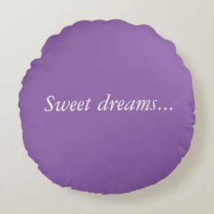 Declaración de almohada redonda "Sueños dulces"