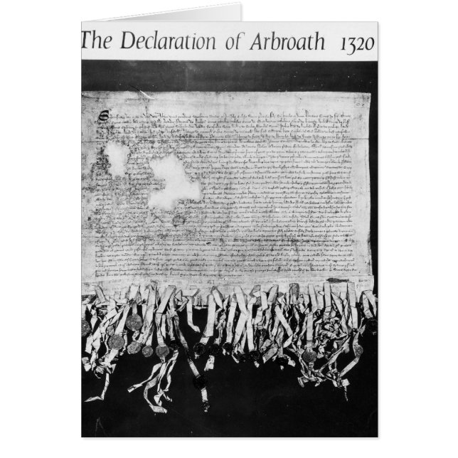 Declaración de Arbroath, 6 de abril de 1320 (Frente)