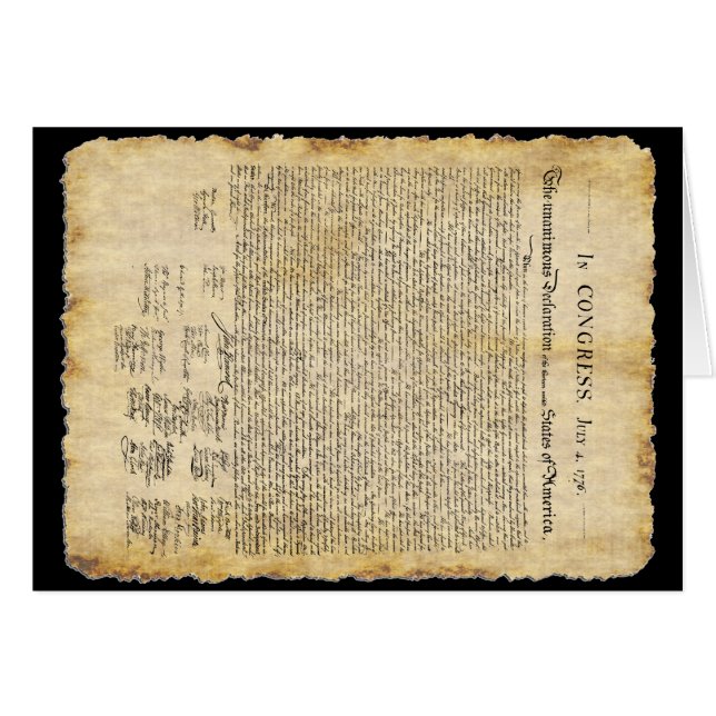 Declaración de la carta blanca de la independencia (Anverso (Horizontal))