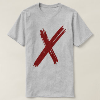 Declaración de negrita X - Camiseta Minimalista