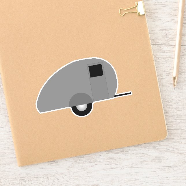 DECLARACIÓN DEL PEGATINA DEL TRAILER DEL CAMPER DE (Cuaderno)