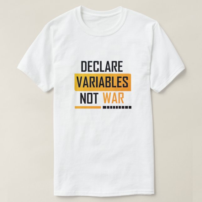 Declarar variables no camiseta vintage de War Retr (Diseño del anverso)