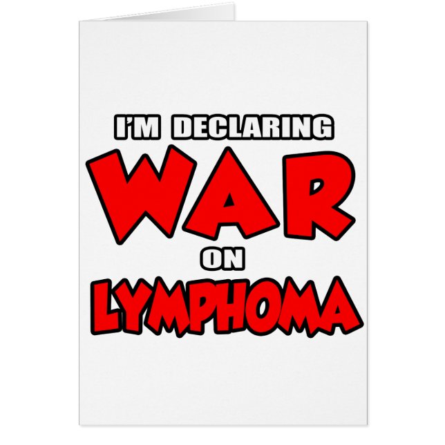 Declaro la guerra al linfoma (Frente)