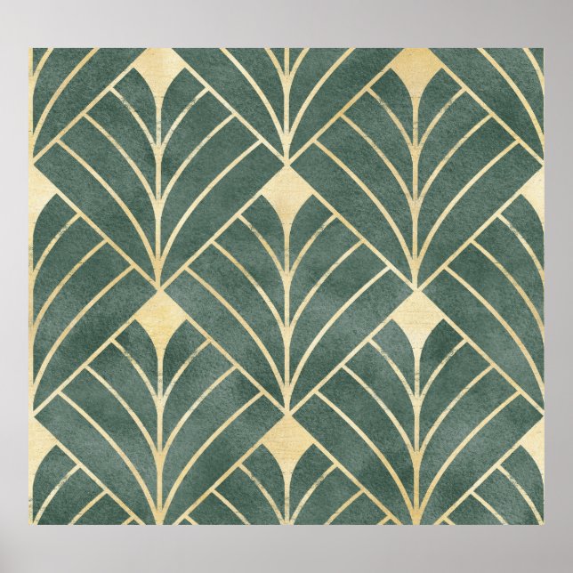 Deco de Arte Dorado: Estilo Lujoso y Sin Marea (Frente)