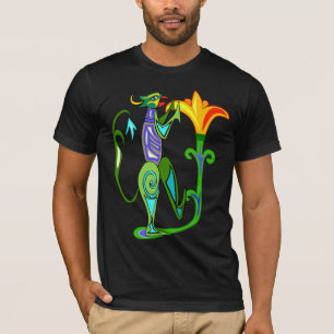 Deco De Arte Egipcio Con Camiseta De Flor De Lotus