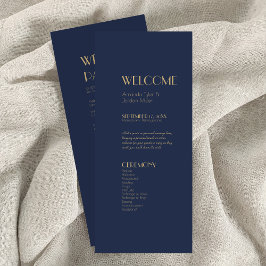 Deco de tipo de oro | Programa de bodas de la Mari