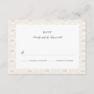 Deco Seigaiha Wedding RSVP