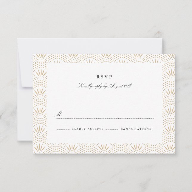 Deco Seigaiha Wedding RSVP (Anverso)