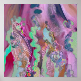 Decoración a la moda del poster de arte Digital Re