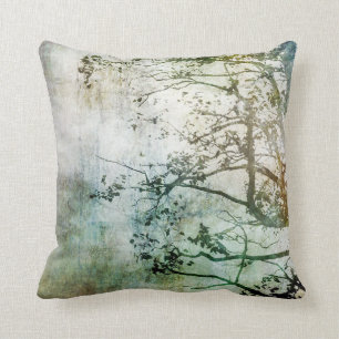 Decoración abstracta Painterly de la almohada del