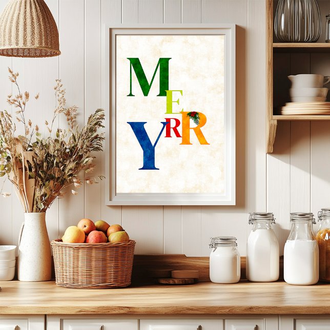 Decoración alegre de fiestas, cartel de Navidad ar (Subido por el creador)