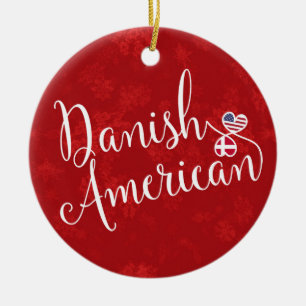 Decoración americana danesa del día de fiesta de