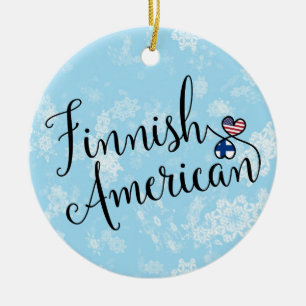Decoración americana finlandesa del día de fiesta