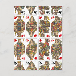 Decoración antigua de tarjetas