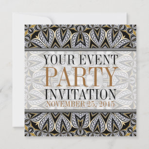 Decoración Art Antiguo Cocktail Party Invitaciones