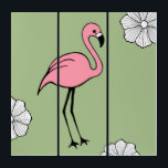 Decoración Art Deco De Flamingo Rosa<br><div class="desc">El diseño del arte original.</div>