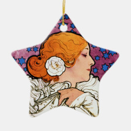 Decoración Art Nouveau vintage de Mucha