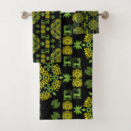 Decoración artística azteca mexicana en casa