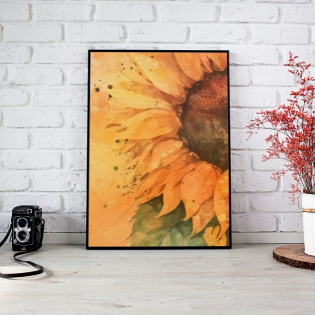 Decoración artística de Pared de Girasol, tela acu (sunflower canvas, matisse flower art canvas, living room décor, above bed wall art, modern home déco)