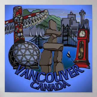 Decoración artística de Vancouver Poster de las Na