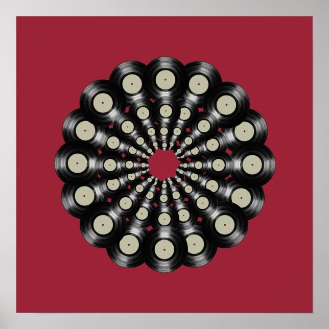 decoración artística musical / discos de vinilo (Frente)