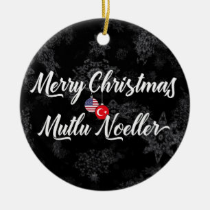 Decoración bilingüe americana turca del día de