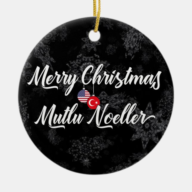 Decoración bilingüe americana turca del día de (Frente)