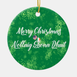 Decoración bilingüe irlandesa-americana, gaélico