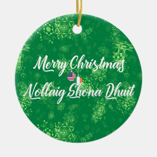 Decoración bilingüe irlandesa-americana, gaélico (Frente)