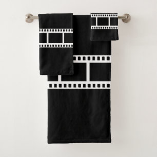 Decoración blanco y negro del baño del drama del