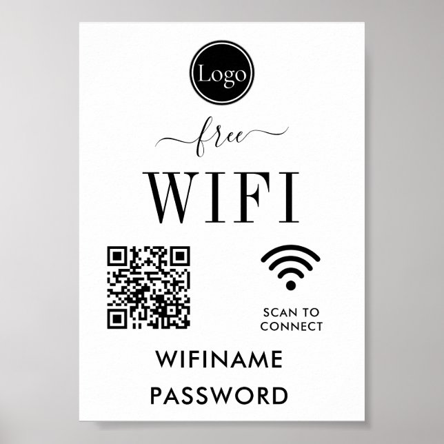 Decoración Boda personalizada Rótulo WiFi (Frente)
