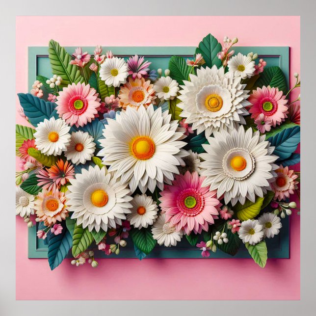 Decoración Botánica para el Hogar Composición Flor (Frente)