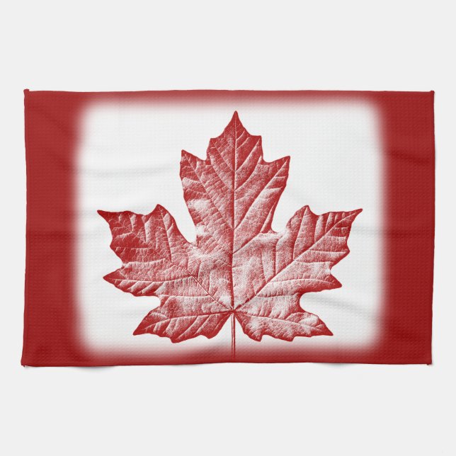 Decoración canadiense de la toalla de té de la (Horizontal)