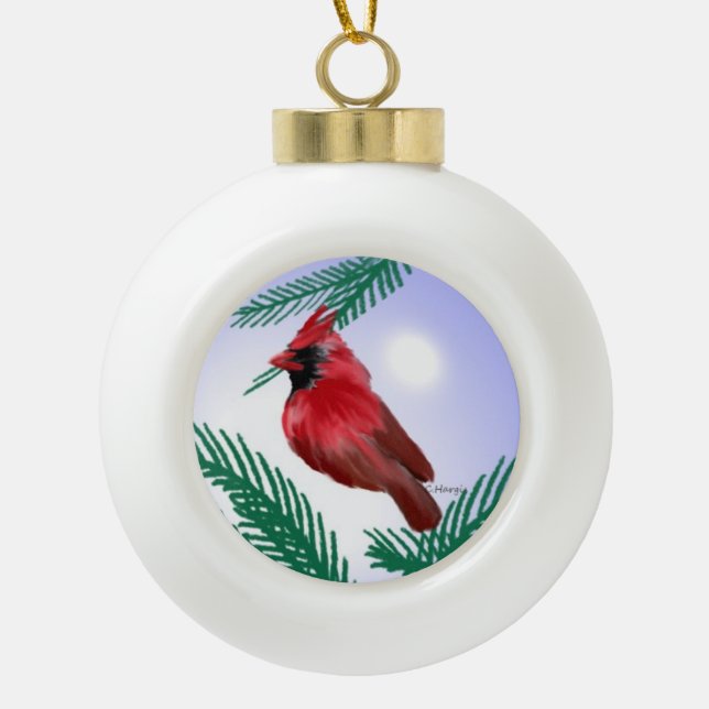 DECORACIÓN CARDINAL DEL NAVIDAD (Anverso)