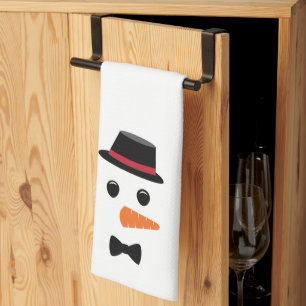 Decoración casera de Snowman para Navidades toalla