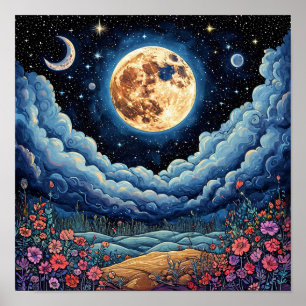 Decoración Celestial Soñadora de Galaxias Espacial