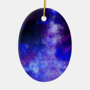 Decoración cerámica de zafiro azul cielo nocturno