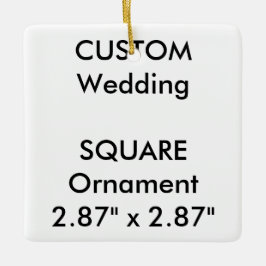 Decoración colgante de cerámica CUADRADA de