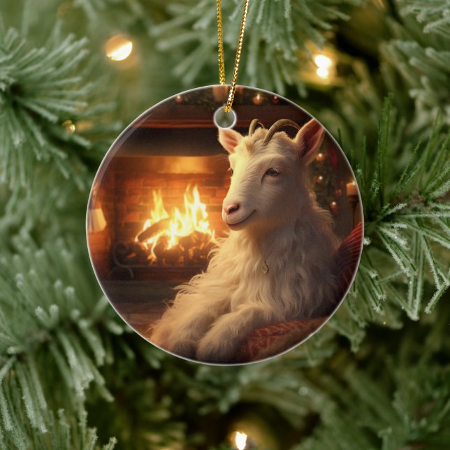 Decoración con adornos de cabra, regalos para los  (Árbol)